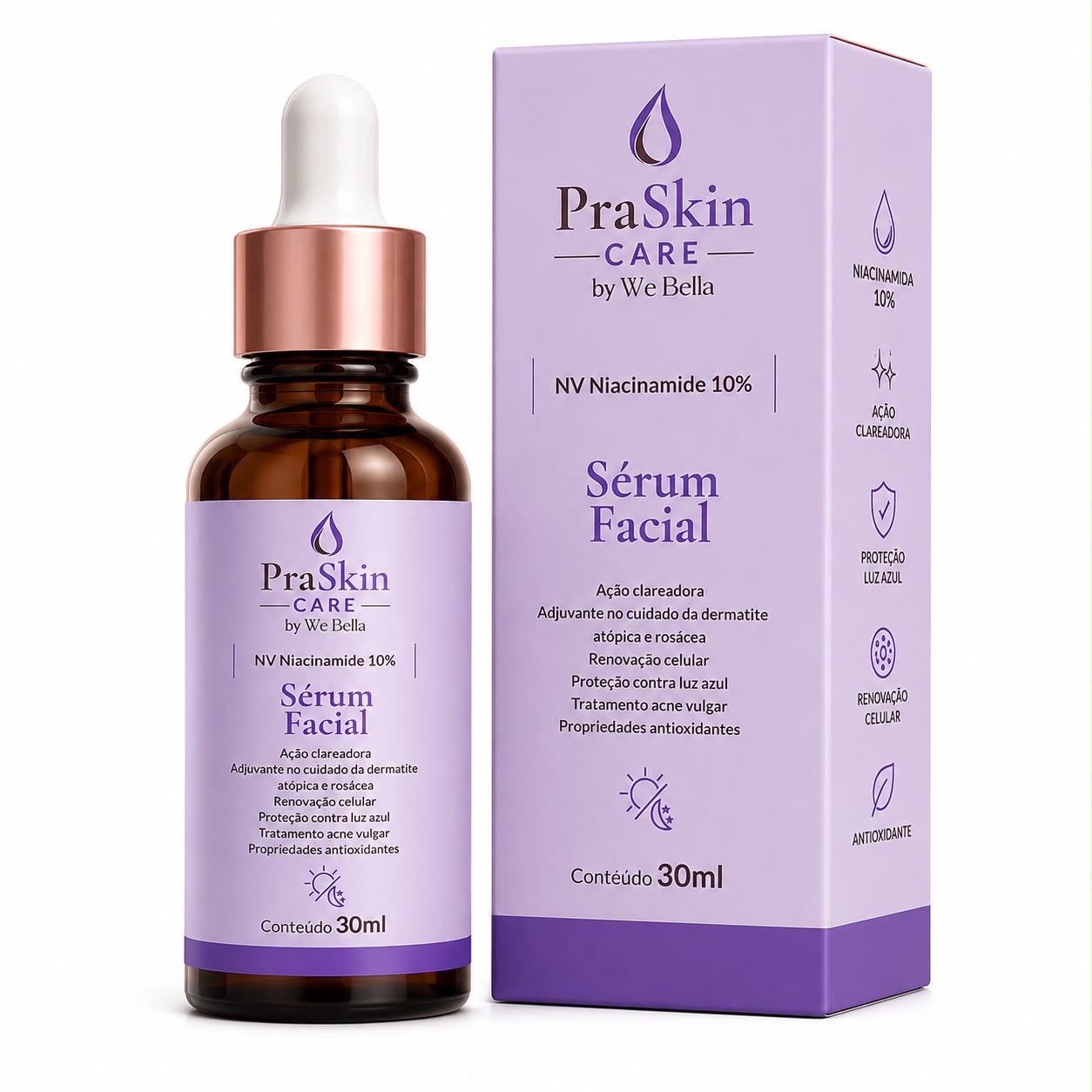 Sérum Facial NV Niacinamide 10% PraSkin Care by We Bella 30ml