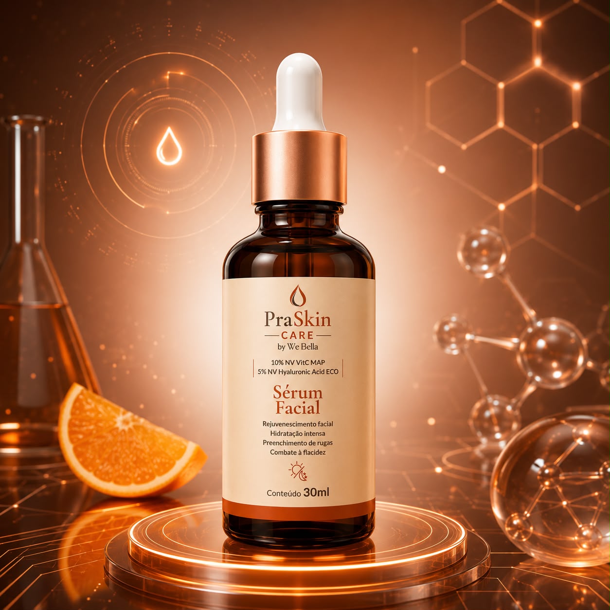 Sérum Facial Vitamina C 10% PraSkin Care by We Bella 30ml