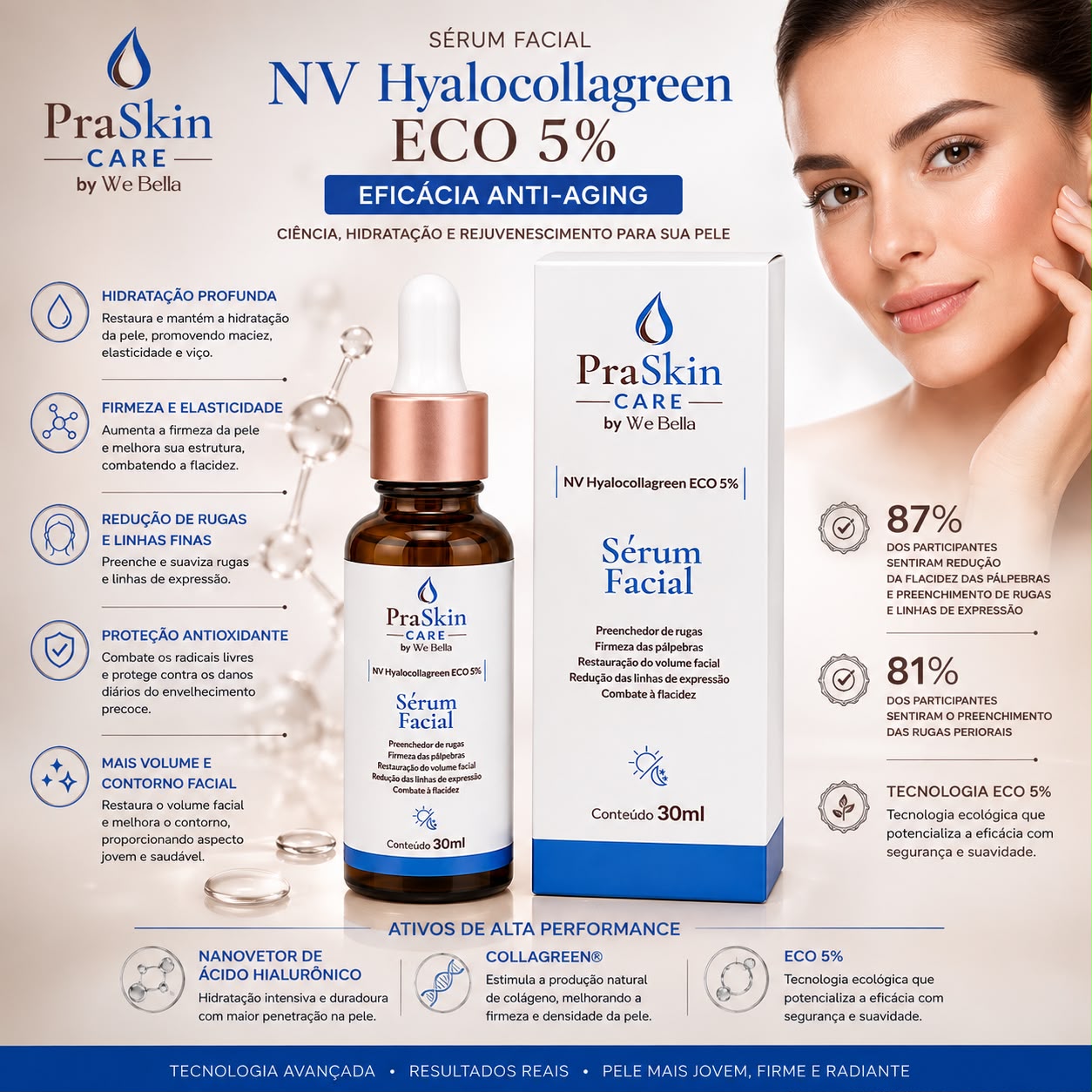 Sérum Facial Clareador Nv Cysteamine PraSkin Care by We Bella 30ml - Cópia